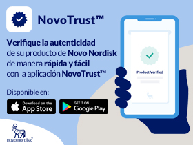 Verifica la autenticidad de su producto de  Novo Nordisk con NovoTrust™