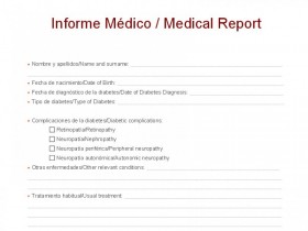 Modelo de informe médico para viajar fuera de España