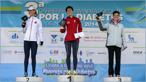 Ganadoras de la carrera de 10 Km. 