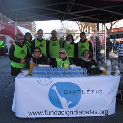 Imagen de uno de los puestos de avituallamiento