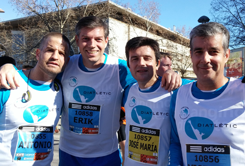Erik Lommerde, Presidente de la Fundación para la Diabetes participó con el equipo Diatlétic