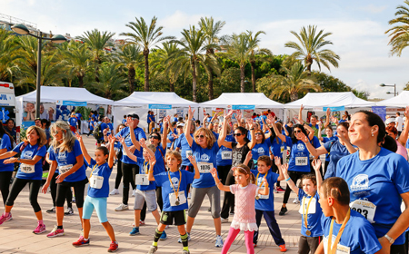 Carrera y Caminata por la Diabetes de Valencia, sesión de Zumba