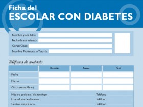 Ficha del escolar con diabetes en Aragón