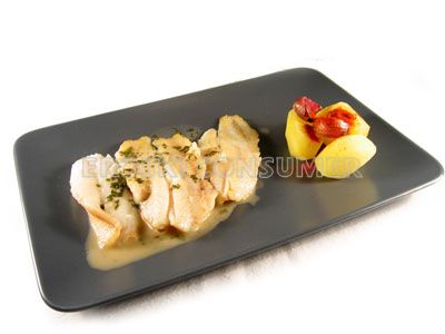 Filete de gallo con salsa de Albariño