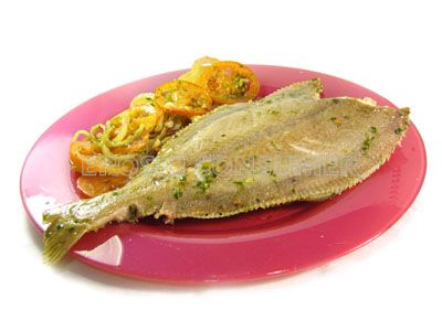 Gallo al horno con verduras a la plancha