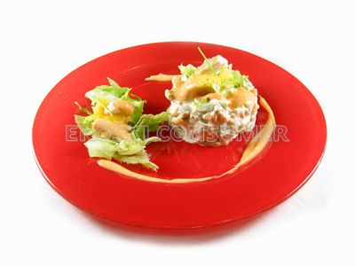 Ensalada de pollo y piña