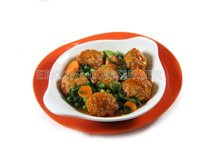 Albóndigas a la jardinera
