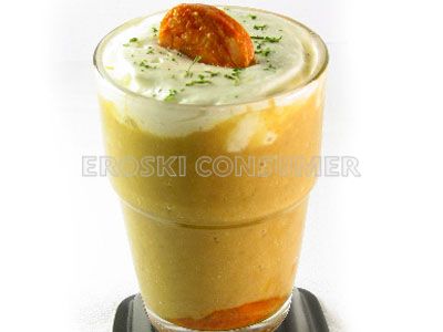 Puré de lentejas con crema de patata