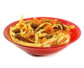 Espaguetis con salsa de anchoas