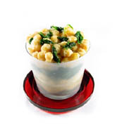 Espinacas con garbanzos fritos